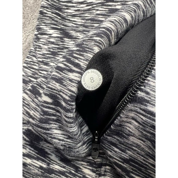 Lululemon Runderful Long Sleeve Spaced Out Space Dye Black White Womens Sz 8 - Picture 5 of 8